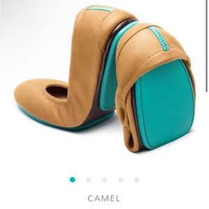Size 7 camel brand new Tieks